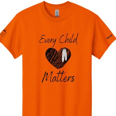 Orange Shirt Adult Heart Design MEDIUM item