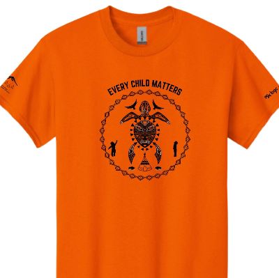 Orange Shirt YOUTH Turtle Island Design X-SMALL item