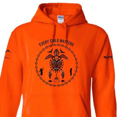 Orange Hoodie YOUTH Turtle Island Design X-SMALL item