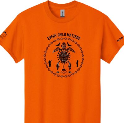 Orange Shirt Adult Turtle Island Design X-Large item