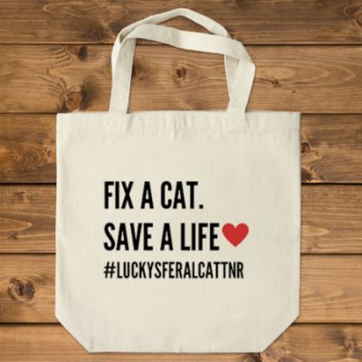 Lucky's Fix a Cat Canvas Tote Bag item