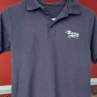 Navy Blue Unisex Polo - Size YOUTH XSMALL item