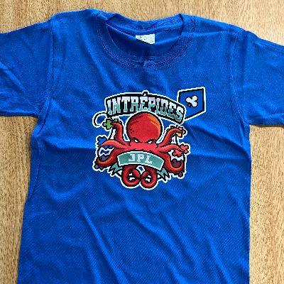 T-shirt-bleu-médium item