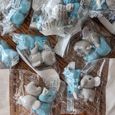Animal Erasers - Elephant & Rhino item