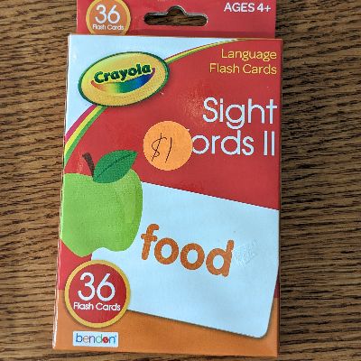 Flashcards - Ages 4+ Sight Words item