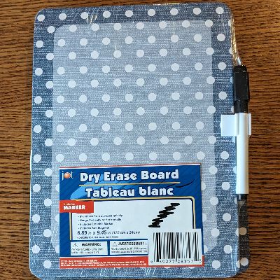 Dry Erase Board - Polka Dots item