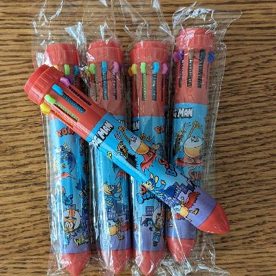 Novelty Pen - Dog Man - multicolor ink (red) item