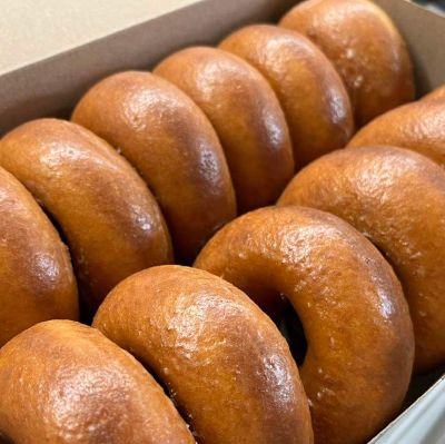 Dozen glazed donuts item