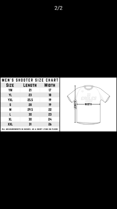 Shirt Size Chart item