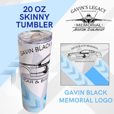 Tumbler | Gavin Black Memorial Mustang Car Logo item