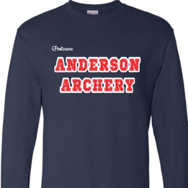 YOUTH Navy LONG Sleeve w/ Red letters item