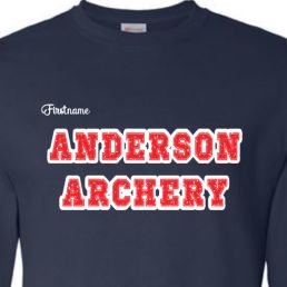 ADULT Navy SHORT sleeve w/red letters item