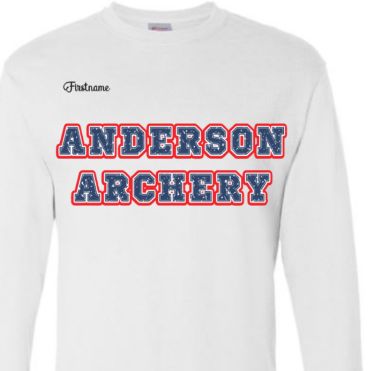 YOUTH White LONG Sleeve w/ Blue letters item