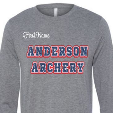 YOUTH Grey LONG Sleeve w/blue Letters item