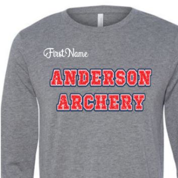 ADULT Grey SWEATSHIRT with Red letters item