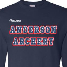 YOUTH Navy SWEATSHIRT w/ blue letters item