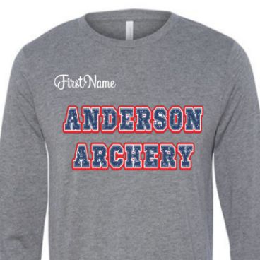 ADULT Grey SWEATSHIRT w/blue Letters item