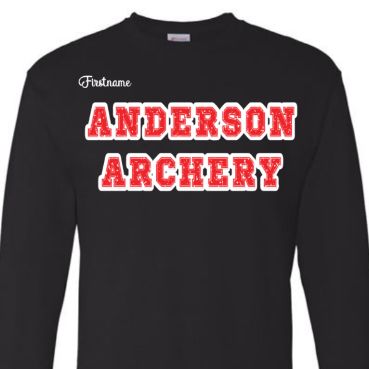 ADULT Black LONG sleeve with Red letters item