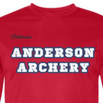 YOUTH Red SHORT Sleeve w/ white letters item