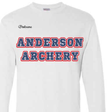 YOUTH White SWEATSHIRT w/ Blue letters item