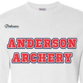 ADULT White SHORT Sleeve w/ red letters item