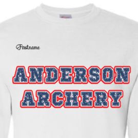 ADULT White SHORT Sleeve w/ Blue letters item