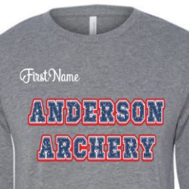 ADULT Grey SHORT Sleeve w/blue Letters item