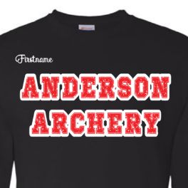 ADULT Black SHORT sleeve with Red letters item