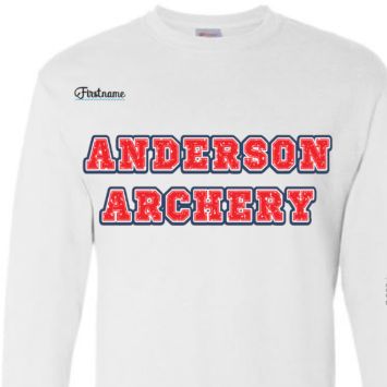 YOUTH White SWEATSHIRT w/ red letters item