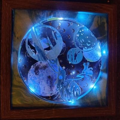 Space Light up Shadowbox item