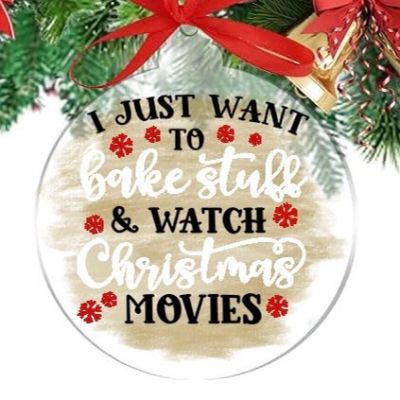 I Just Want to Bake Stuff & Watch Christmas Movies Ornament item
